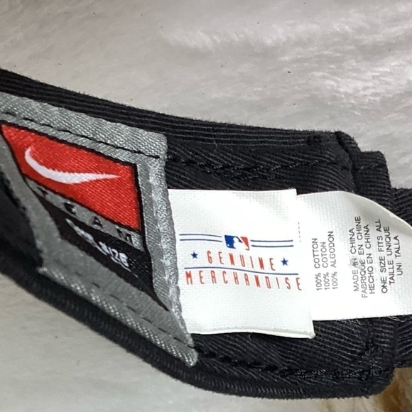 Pittsburgh Pirates Nike Vtg Logo MLB Golf Adult Visor Black Hat Cap Baseball New - Picture 7 of 7